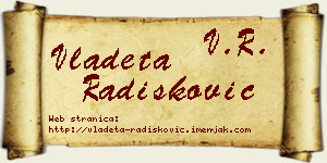 Vladeta Radišković vizit kartica